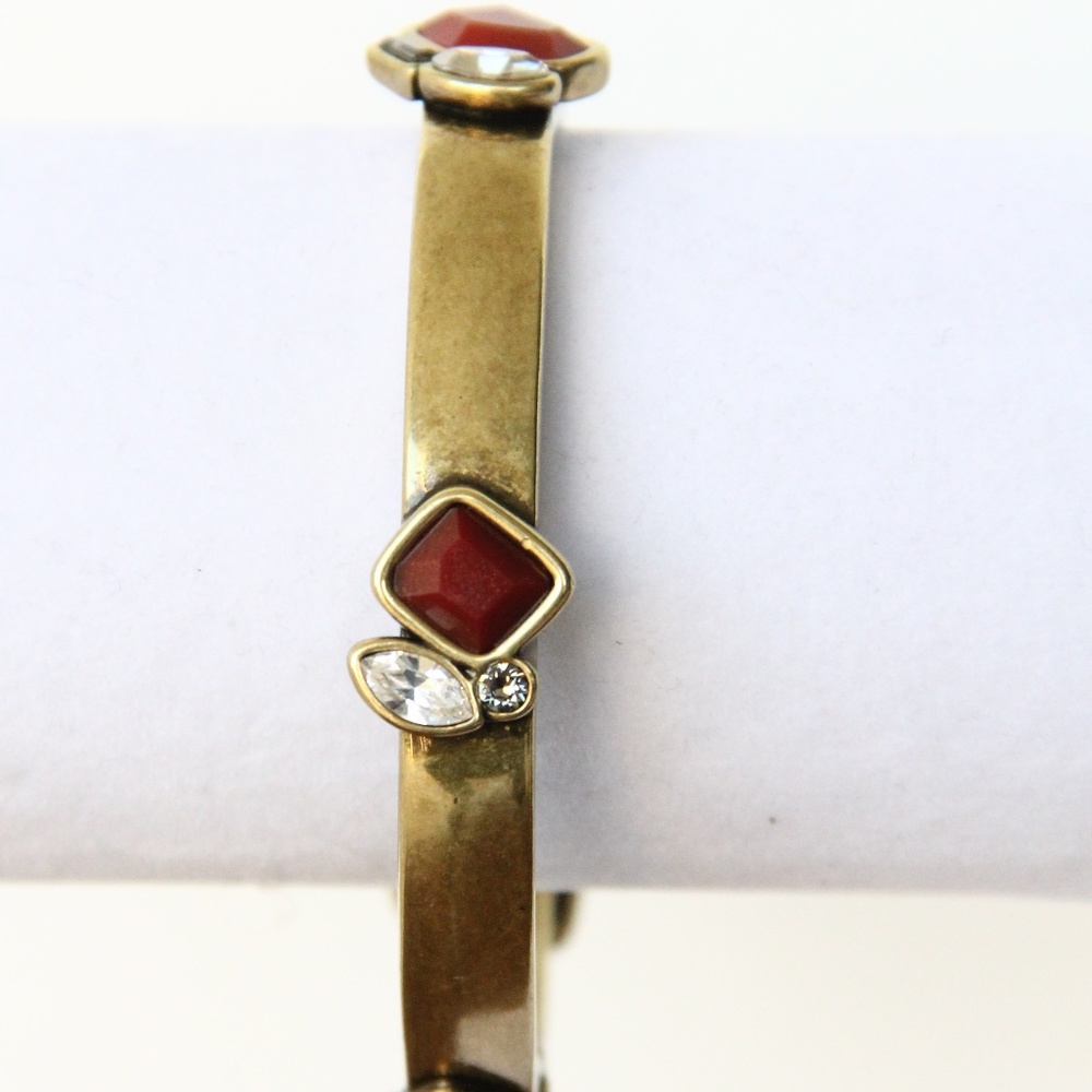 Silpada Mirage Bangle Bracelet Swarovski Crystals - Picture 3 of 6